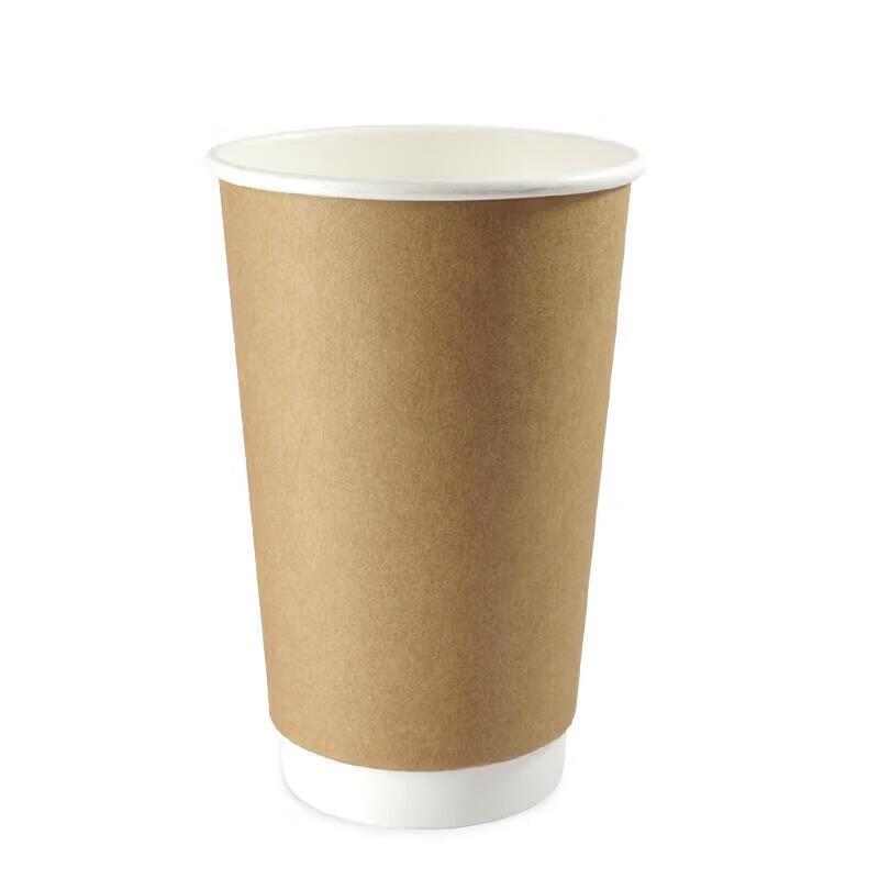 ZLIII Disposable Double-Layer Kraft Paper Hot Drink Cups