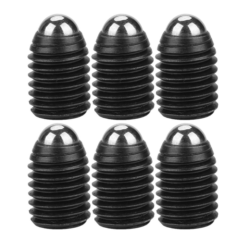 10pcs M12 Screw Thread Hex Socket Carbon Steel Ball Spring Plungers Set (M12*16)