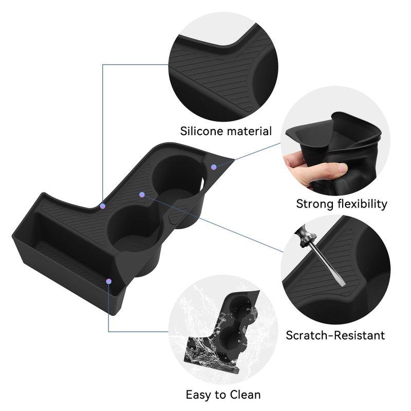 Left Drive for Kia Sportage NQ5 2026 Center Console Water Cup Holder Insert Car Cup Box Silicone Organizer Accessories