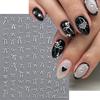 1Pcs 3D Metal Silver Bowknot Nail Art Sticker Exquisite Ribbon Self-Adhesive Nails Decals Y2K Bow Slider DIY Manicure Accesories