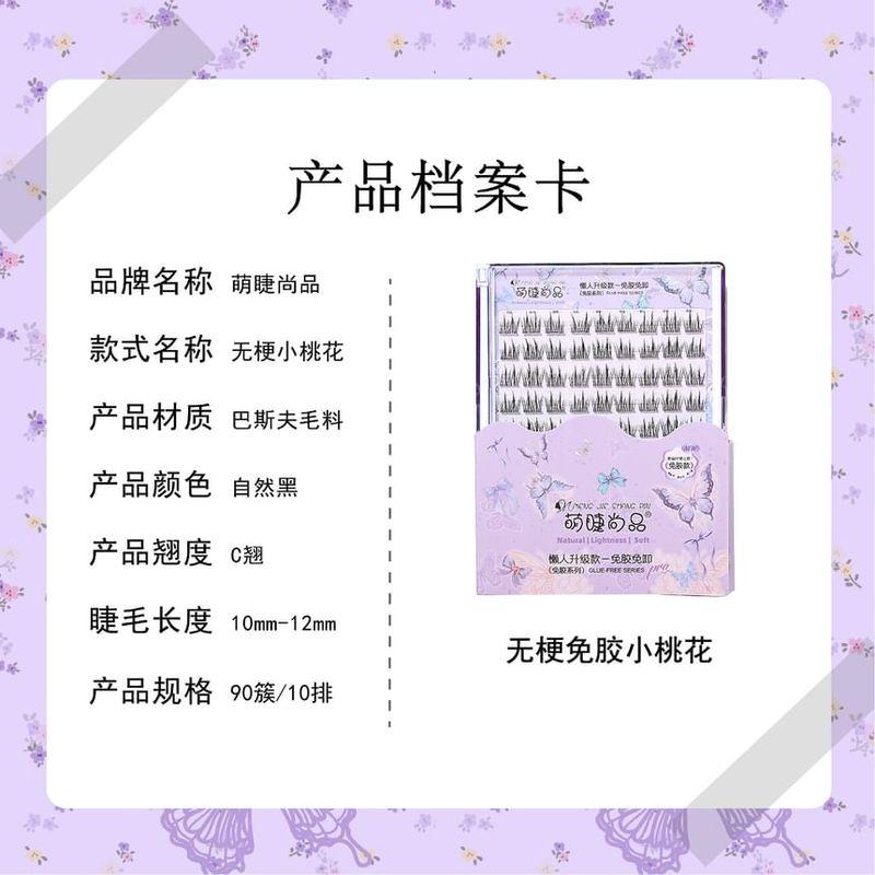 Aimo - Natural Crisscross Glue-Free Cluster False Eyelashes