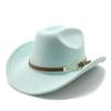 Adjustable Western Cowboy Hat Felt Wide Brim For Men Women