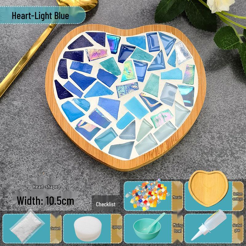 Handmade Glass Mosaic Cup Mat Pixel Puzzle DIY Kit - Educational Toy
