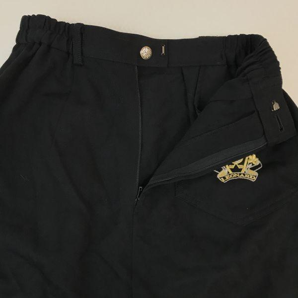 LEONARD Sports Made In Japan 100% Wool Tight Skirt Women S 63-90 Black Golf Wear(USED)