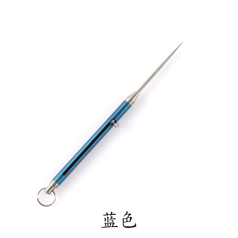 Titan-Zahnstocherhalter, Obstgabel, Outdoor, EDC, Zahnstocherhalter, wasserdichte Tasche, umweltfreundlich, für Reisen, Camping, Werkzeug