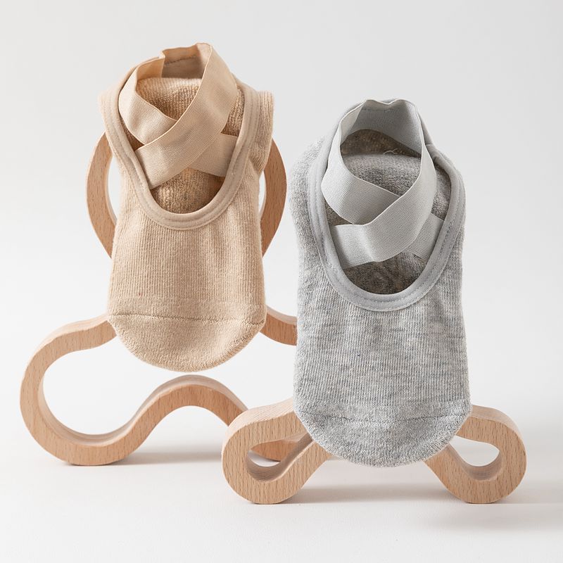 Thickened Looped Bottom Yoga Socks, Women's Cross-tied Socks, Yoga Socks for Beginners, Anti-slip and Anti-glue Dance Socks