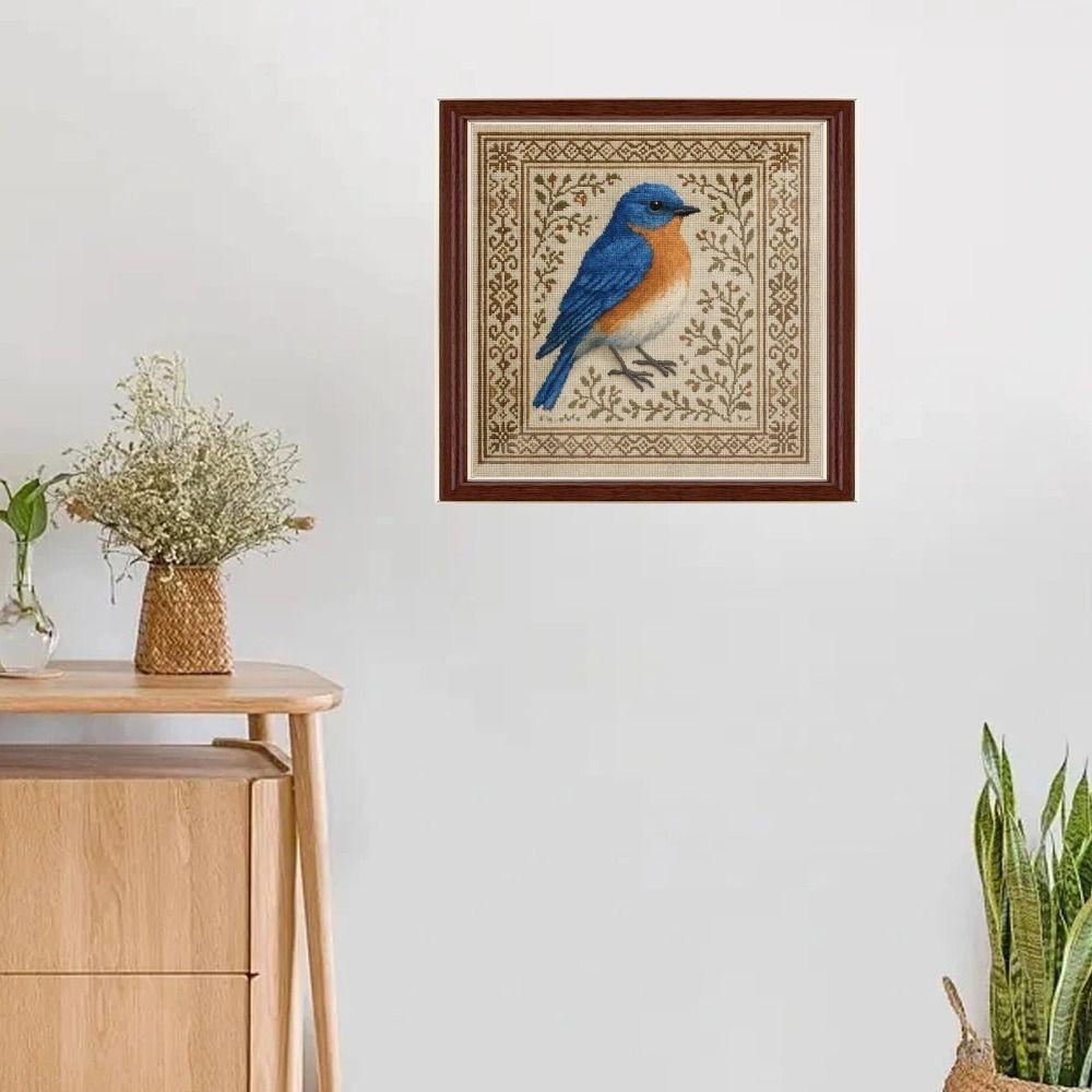 DIY Hummingbird Cross Stitch Kit Non-finished Products with Floral Pattern Birds Cross Stitch Kit Embroidery Art