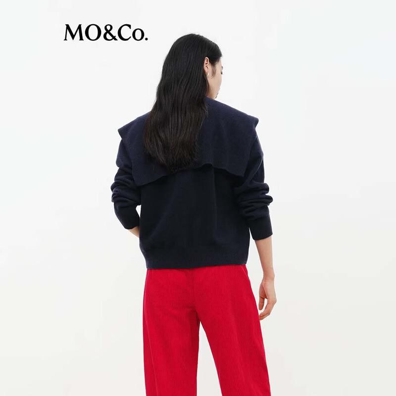 MO&Co. Women's Wool Knit Cardigan & Shawl Set
