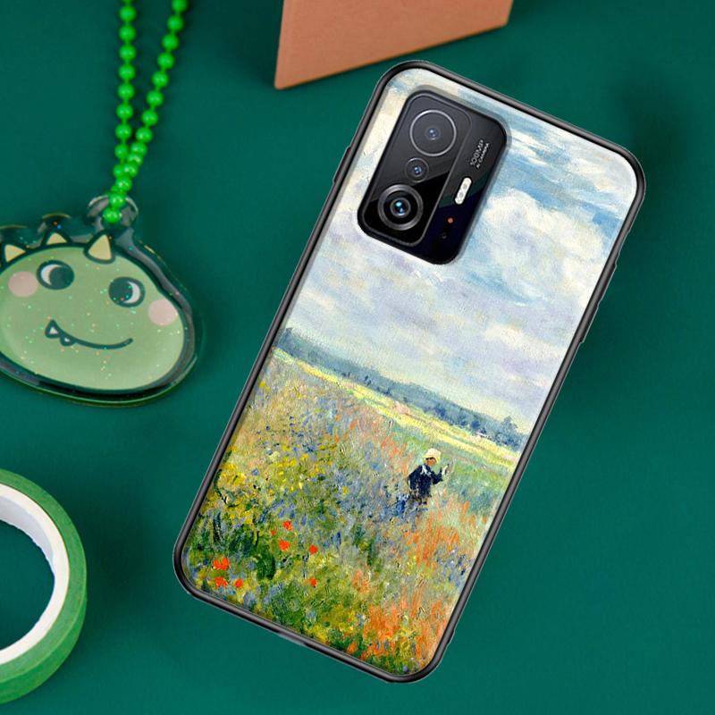 Claude Monet Garden Lotus Bridge Case For POCO F5 X5 X3 Pro X4 F4 GT F3 M5s C40 Cover For Xiaomi 13 12 Lite 11T 12T Pro 12X