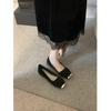 Flat-bottomed High-end Single Shoe for Women, New Style Square-toe Shoes Devotion