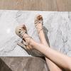 Sexy Nightclub Stiletto Nude High Heel Waterproof Platform Sandals for Women
