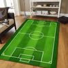 Soccer Field rug,Carpet,Living Room,Bedroom, Non-slip,Square Rug
