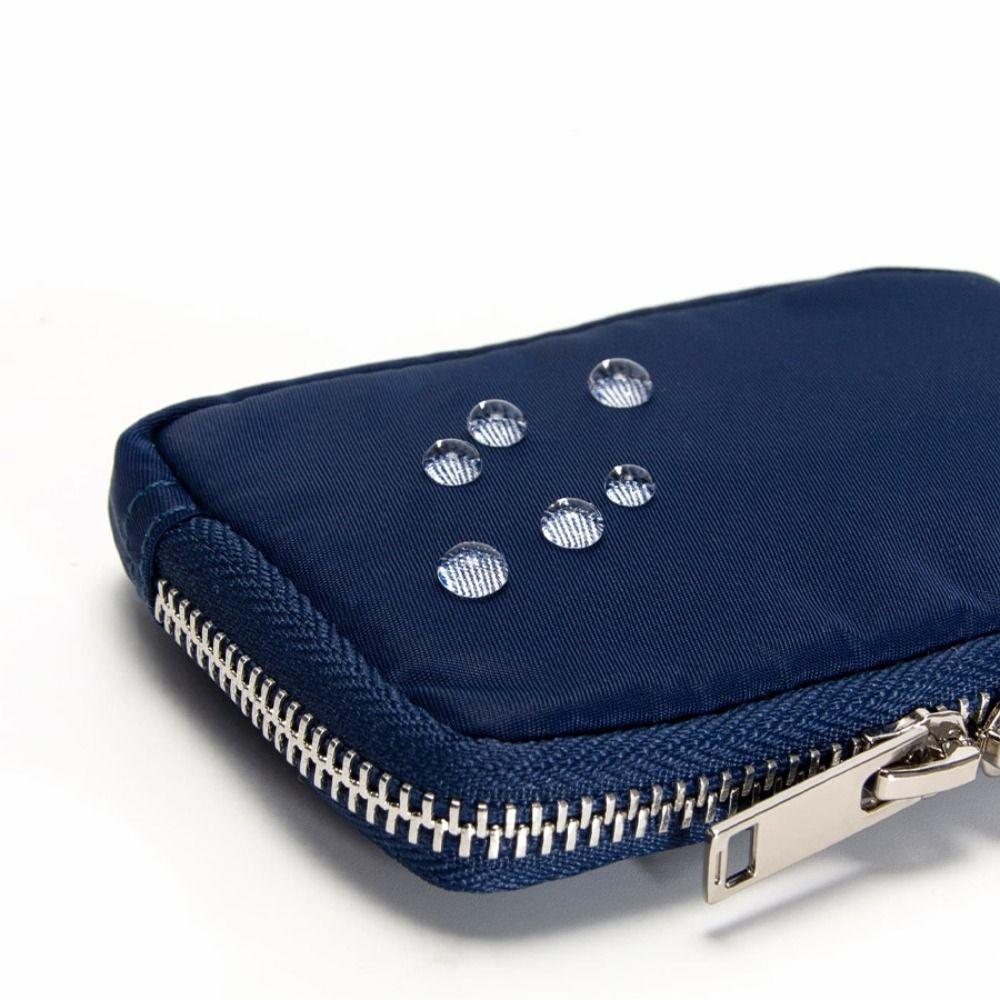 RFID Anti-theft Men Wallet Portable Mini Earbuds Storage Bag Nylon Coin Purse  Earphone Bag