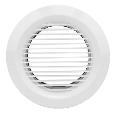 Persiana de ventilação redonda 150 mm ABS lâmina reta destacável tampa de ventilação de exaustão de banheiro para kit de escritório
