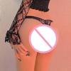 Sexy Plus-Size Lace Women'S Panties Hollowed-Out Sexy Mid-Waist Seamless Thong