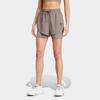 Adidas Truepurpose 2-In-1 Shorts Solid Color Logo Print Quick-Dry Fitness Sports Shorts Women Shorts Earth-Brown Gray IT8224