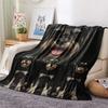 1PC Cute pets Print Flannel Blanket, High quality Comfortable for All Seasons, Home Decor, Warmth and Comfort, Perfect for Christmas Gifts
