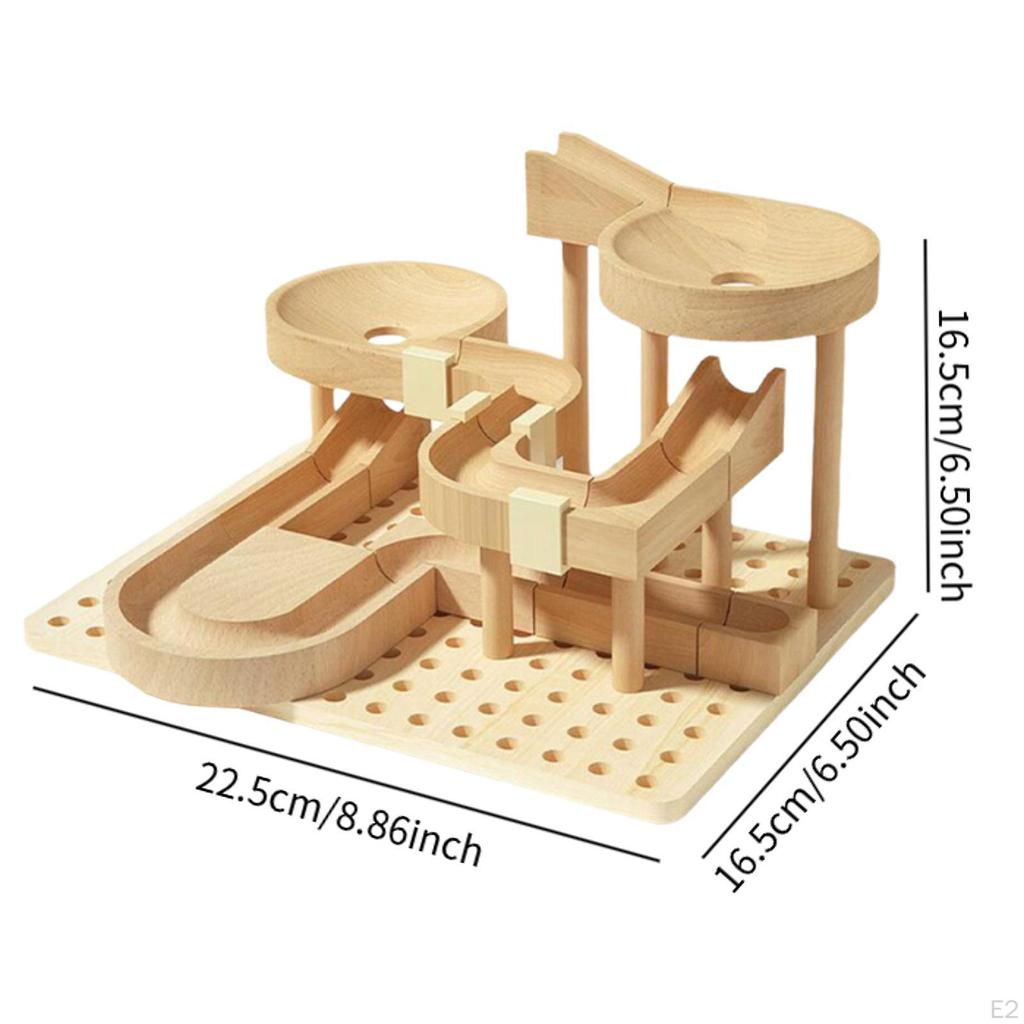 Marble Run Building Blocks Set for Creative Play, DIY Assembly, And Track Maze Fun