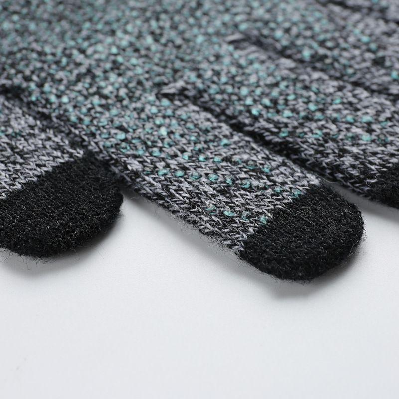Klassieke En Stijlvolle Gebreide Winter Warme Handschoenen Met Touchscreen Technologie