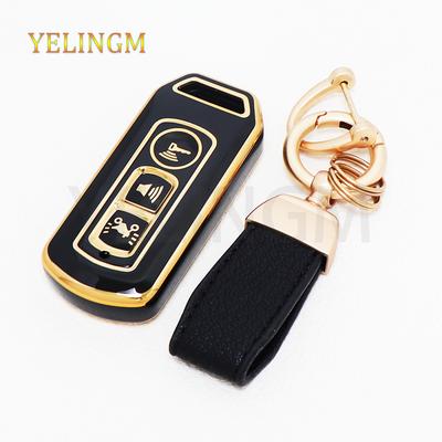 For Honda PCX Forza 300 Airblade 125 C125 Super Cub Scooter Vario 150 3 Buttons TPU Car Key Case Smart Remote Control Fob Cover