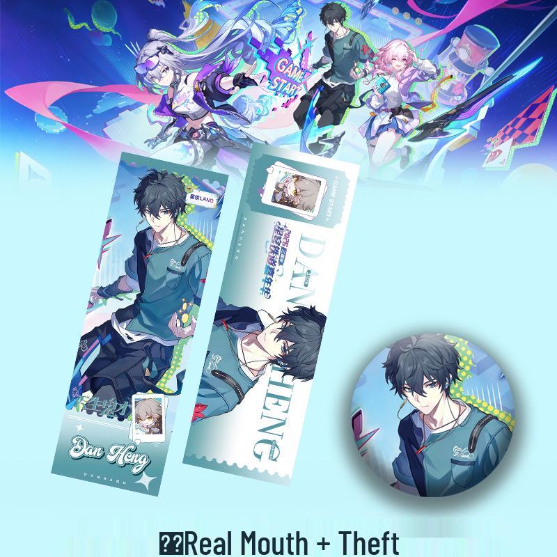 Honkai Star Rail Anniversary Jing Yuan Yao Guang Acrylic Standee & Laser Badge Pin Set