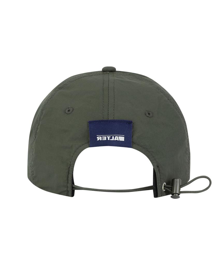 ALTER STUDIO Nylon Neat Logo Ball Cap_Khaki