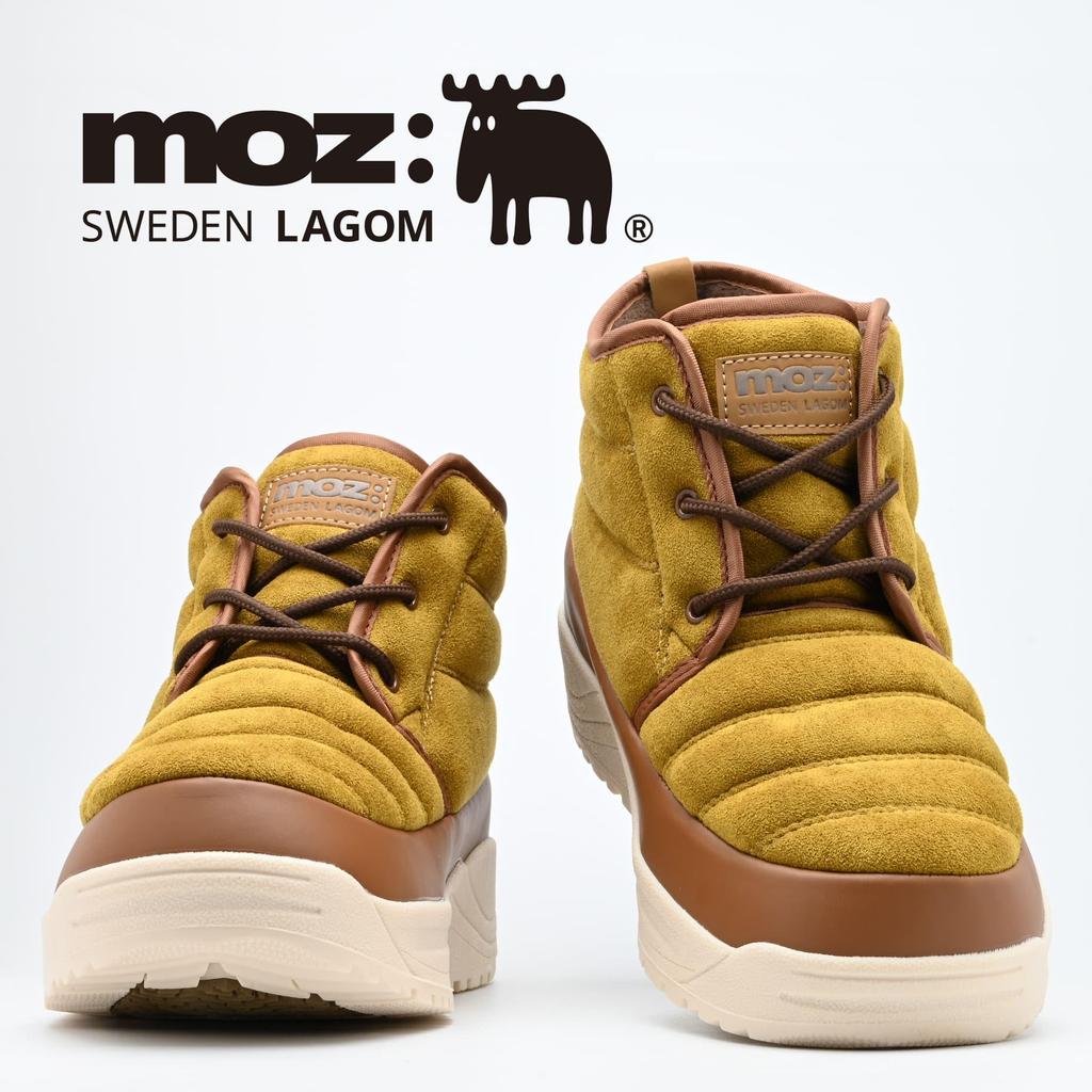 Mozu Winter Snow Urethane Fleece Size M Men's Boots, Waterproof, Water-Repellent, Non-Slip, Padded, Lining, Brown, 4671, (4671,BRO,M)