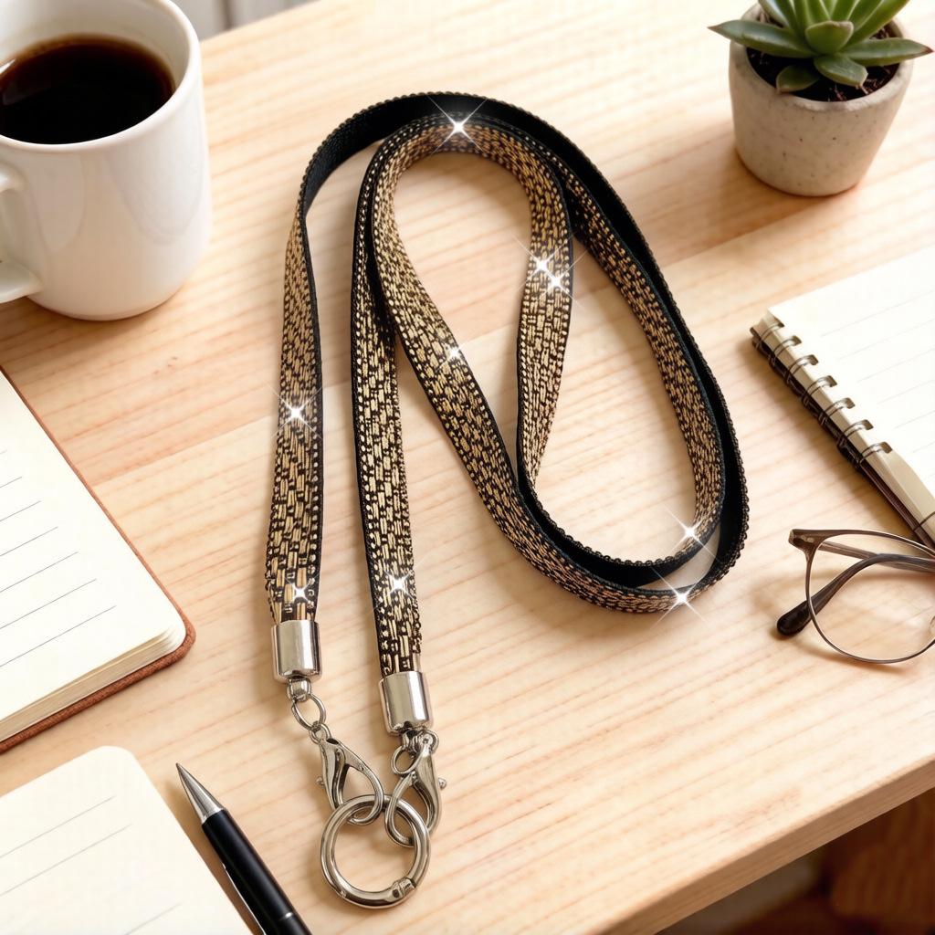Elegant Rhinestone Phone Lanyard: Versatile Crossbody Strap & Anti-lost Bracelet