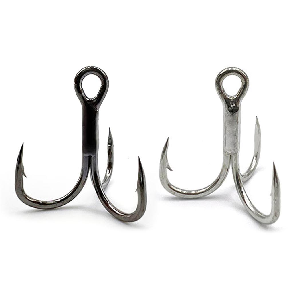 Professional Anglers High Carbon Steel Trebles Hook for Efficient Catching for Freshwaters and Saltwater Use