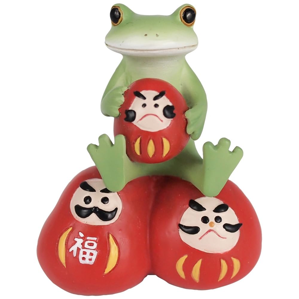 

Daikai Kopo Frog New Decorative New Year Daruma Trio and x D2 x 622533 Figurine, Year s Charm, Item, Gift, Decoration, Frog, W4.2 H5cm,