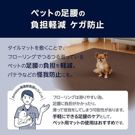 Pet Adhesive Water-Repellent Tile Mat (30cm30cm) 2 Tatami Mats (36 Pieces) Gray-Beige