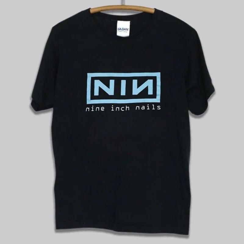 Unisex Short Sleeve Crew Neck Cotton T Shirt Nine Inch Nails T Shirt 1996 Concert Tour S