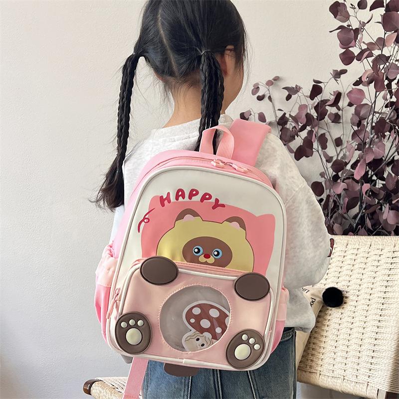Kids Cartoon Backpack Cute Kindergarten School Bag for Boys Girls Ages 3-6 Lightweight Preschool Daypack for Toddler Kid Bags