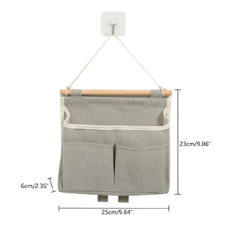 Practical Hanging Storage Basket Wall Organizer Bag Fabric Closet Organisers Bag