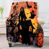 Cute Halloween X-mas Theme Castle Ghosts Reindeer Blanket for Couch Throw Flannel Thin Blankets Festival Gifts Four Season Use