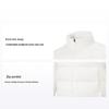 Li Ning Fitness Series Slim Fit Stand Collar Zipper Short Down Jacket Men Jackets Off-White AYMT101-2