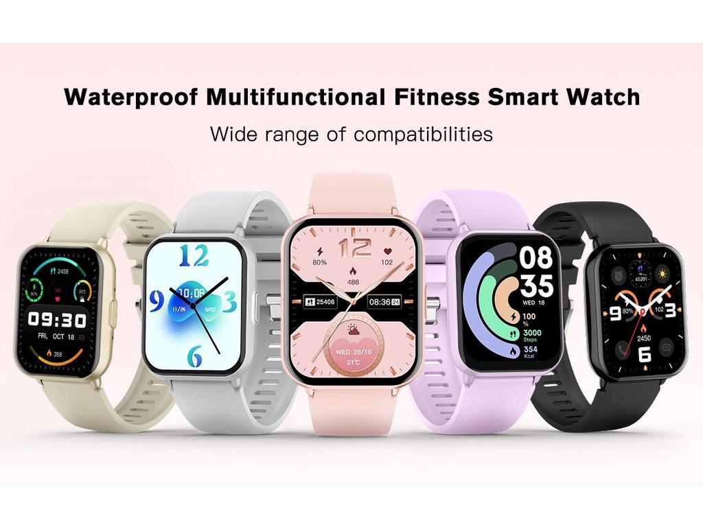 Z169 Smartwatch: Herzfrequenz- & Blutsauerstoff-Monitor, UV-Schutz, Unisex Gesundheits- & Sport-Tracking.