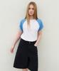 Leuba Weekend Raglan Henley T-Shirt - White