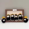 Yellow Hat Sheep Wool Felt Ornament Keychain 