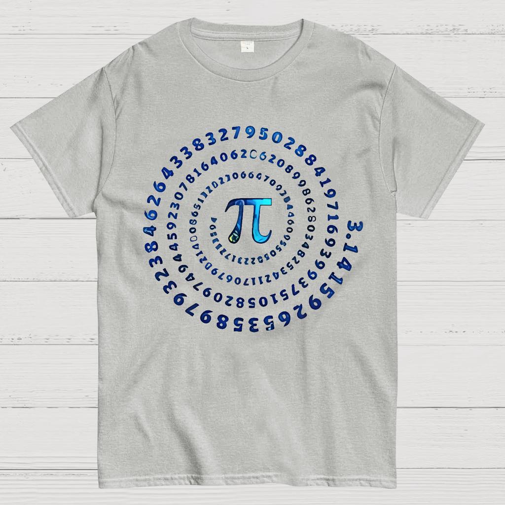 Pi Spiral Cotton Summer Casual Cool Loose T-Shirt