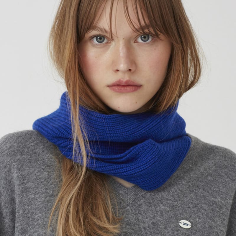 

Between A and B Cashmere Wool Blended Petit Muffler_3 Colors POPPY RED