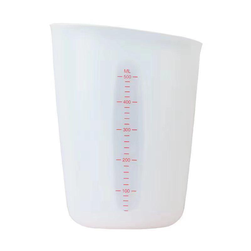

Силиконовый мерный стакан пищевого класса с двойной шкалой, 500 мл/250 мл, для выпечки и молока.