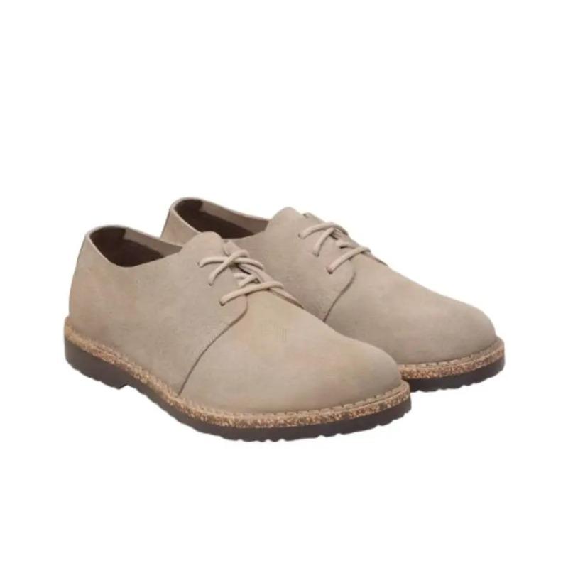Birkenstock Uppsala Suede Low Top Casual Shoes Sand Narrow Fit Unisex 1029731 38