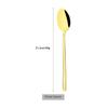 Gold Stainless Steel Dinnerware Set Knife Dessert Fork Tea Spoon Dinner Tableware Mirror Cutlery Set Kitchen Flatware Silverware