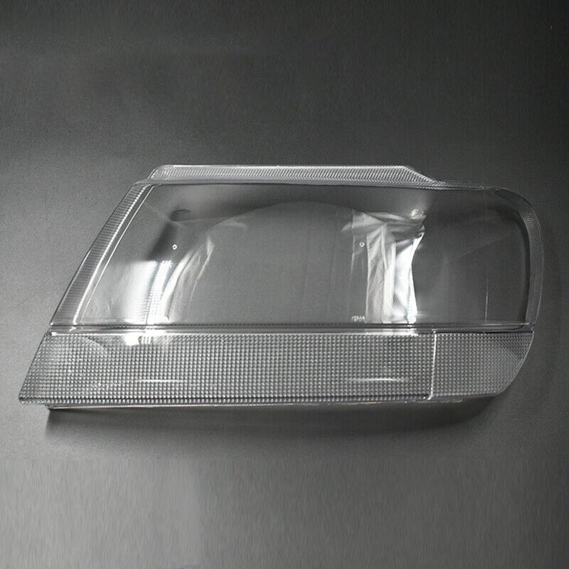 WO-Side For Jeep Grand Cherokee 1999-2004 Car Headlight Lens Cover Head Light Lamp Lampshade Front Light Shell Cover