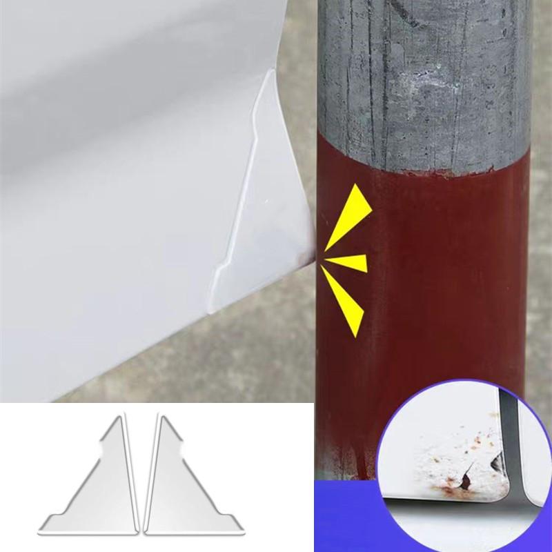 2/4Pc Universal Car Door Corner Anti-collision Covers Transparent Silicone Protector Anti-Scratch Stickers Door Protection Cover