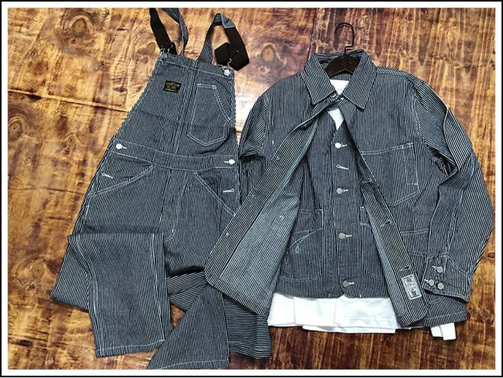 OKONKWO Railroad Stripe Work Overalls - Outdoor Canvas Jumpsuit