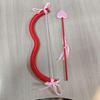 Cupid Heart Bow & Arrow Set for Valentine's Day and Qixi Festival Party Decor & Photo Props