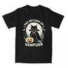 Men T-Shirt The Return Of Vampurr Halloween Cat T Shirts Gothic Full Moon Summer Tees Street Style Cotton Tops Plus Size