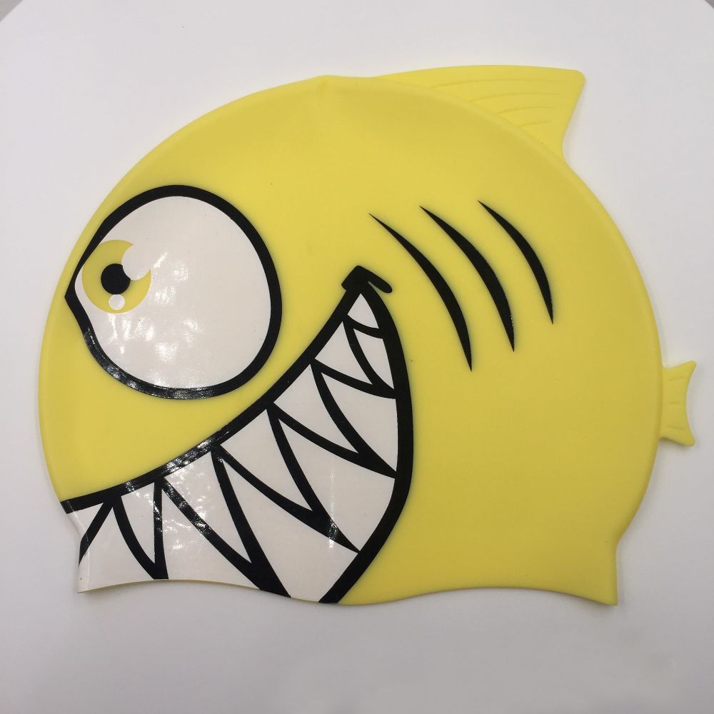 Waterproof Swimming Equipment Silicone Children's Pool Cap Cute Swimming Cap